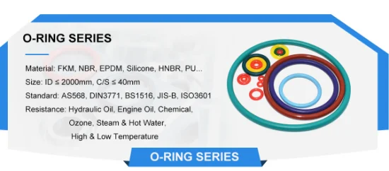 Swks Gummi-O-Ring-Dichtungen FKM NBR HNBR EPDM Silikon O